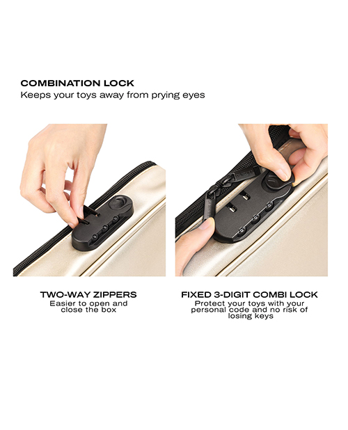 Dorcel Lockable Discreet Box - Luxury Gold - Image 5