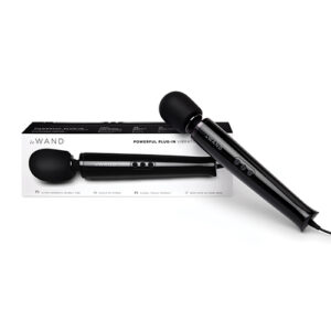 Le Wand Powerful Plug-In Vibrating Massager - Black
