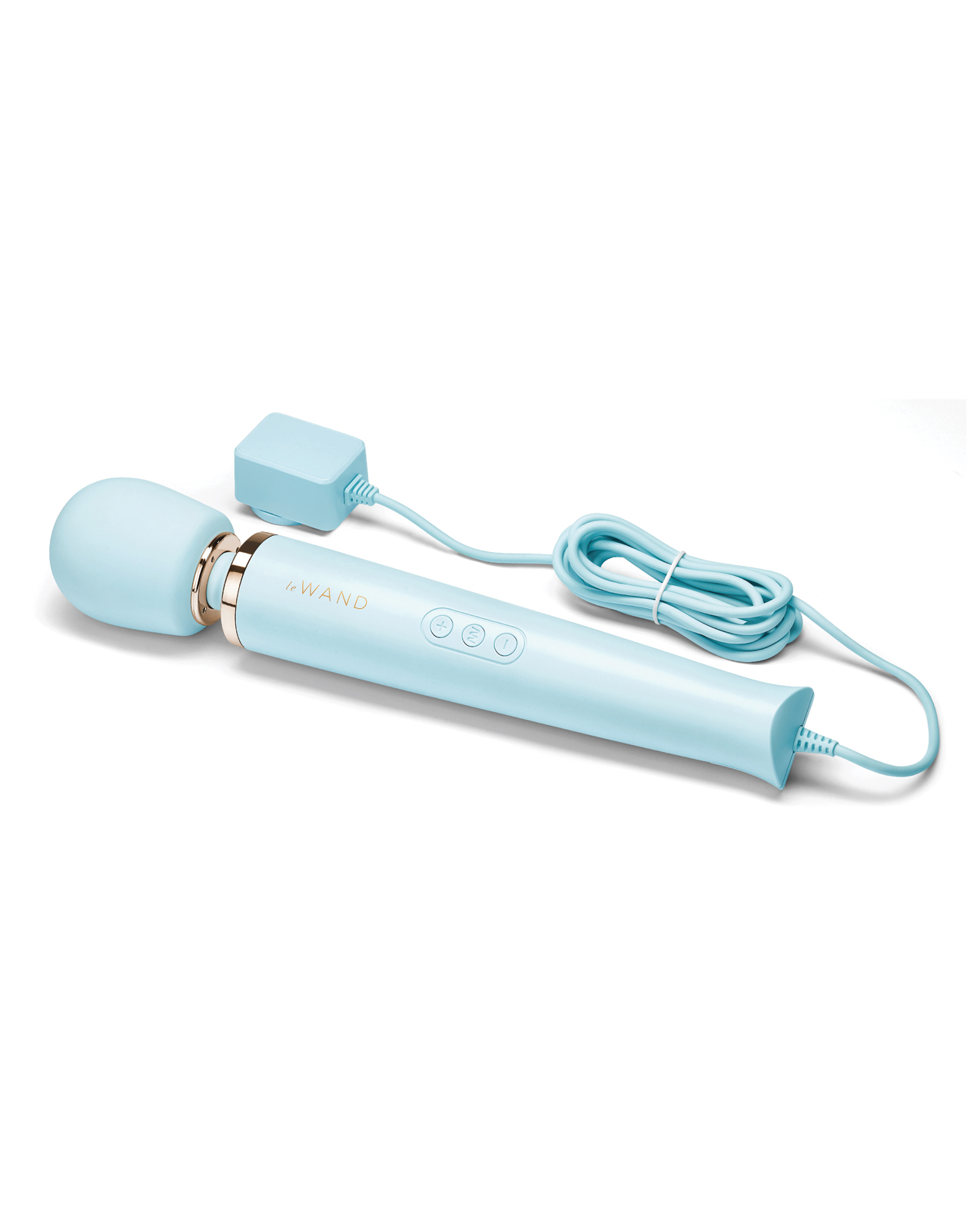 Le Wand Powerful Plug-In Vibrating Massager - Sky Blue - Image 4