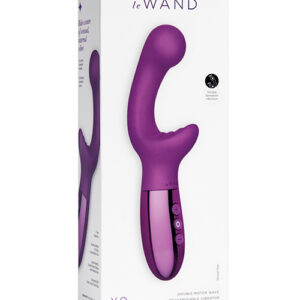 Le Wand XO Double Motor Wave Rechargeable Vibrator - Cherry