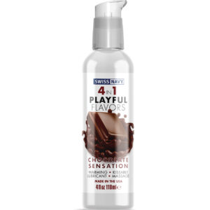 Swiss Navy 4 in 1 Playful Flavors Chocolate Sensation - 4 oz