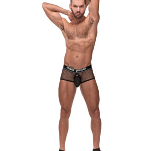 Cock Pit Fishnet Mini Cock Ring Short Black LG