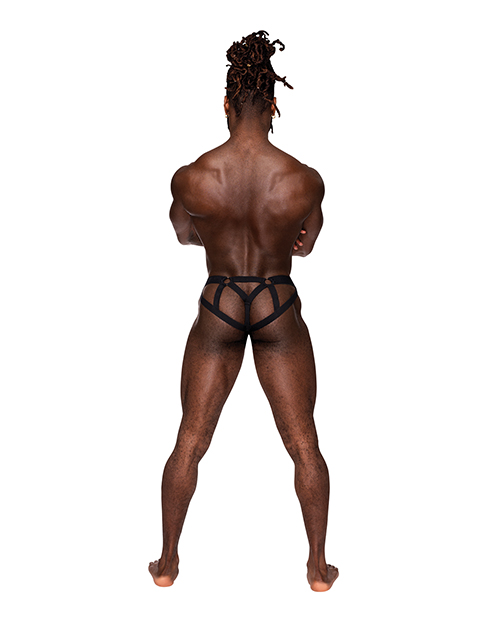 Galactic Sheer Poly Spandex Strappy Ring Jock Multi Color L/XL - Image 3