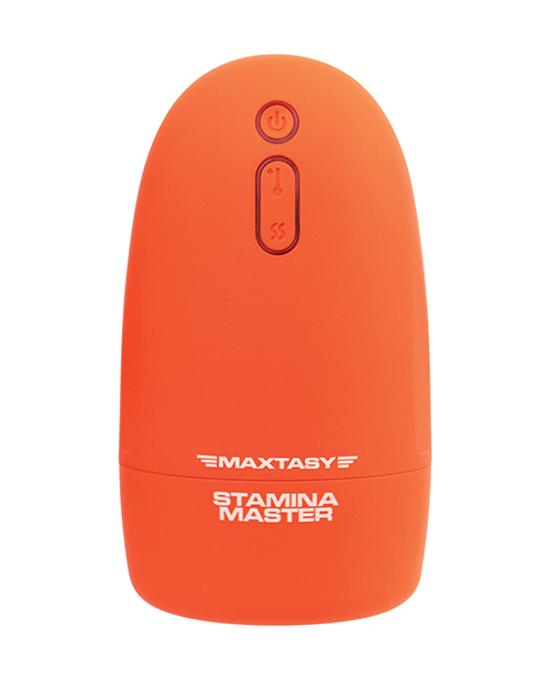 Maxtasy Stamina Master Heat up & Vibrating Stroker - Orange - Image 2