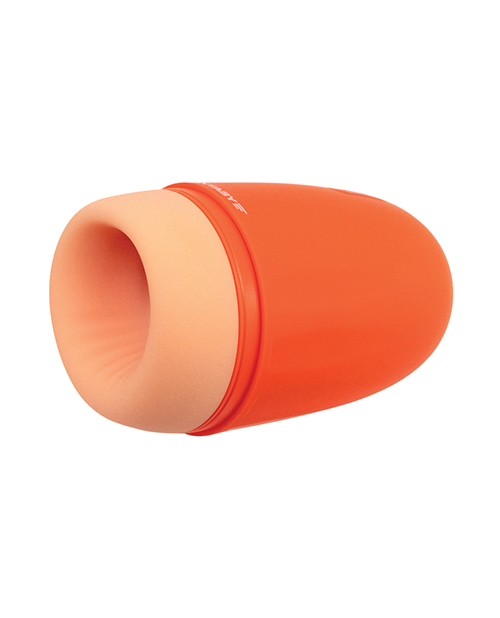 Maxtasy Stamina Master Heat up & Vibrating Stroker - Orange - Image 3