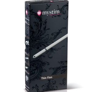 Mystim Thin Finn eStim Urethral Sound - Silver