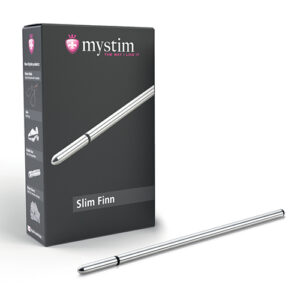 Mystim Slim Finn eStim Urethral Sound - Silver