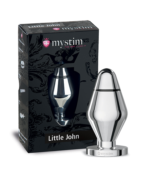 Mystim Little John Buttplug Small Aluminum - Silver - Image 2