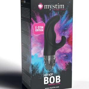 Mystim Hop Hop Bob eStim Vibrator - Black
