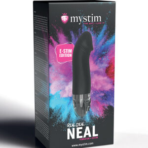 Mystim Real Deal Neal eStim Realistic Vibrator - Black