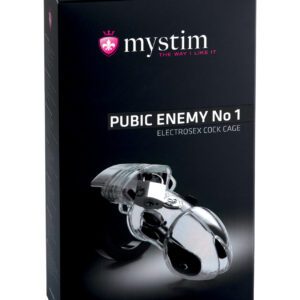 Mystim Pubic Enemy #1 Cock Cage - Clear