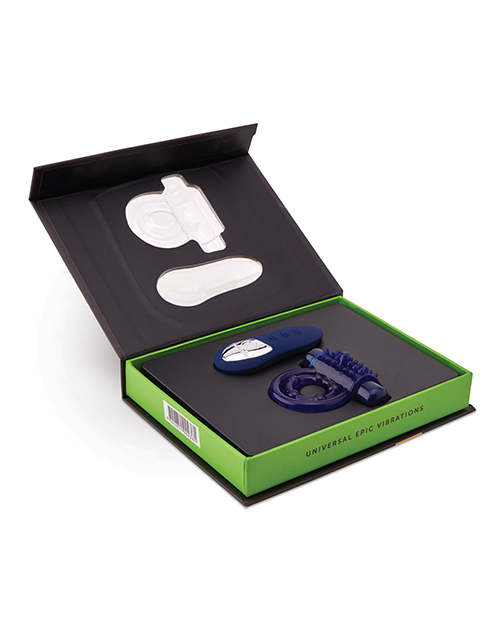 Nu Sensuelle Endure Ultra Flex Remote Control Rechargeable Bullet Ring - Blue - Image 5