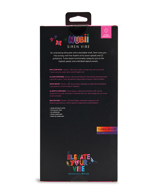 Nu Sensuelle Siren Nubii G-Spot Vibe w/Hinge - Blue - Image 3