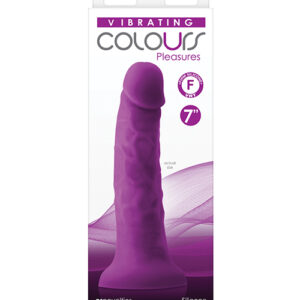 Colours Pleasures 7" Vibrating Dong - Purple