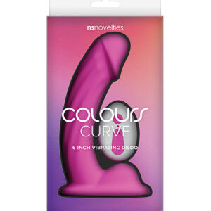 Colours Curve Vibrating 6" Dildo - Pink