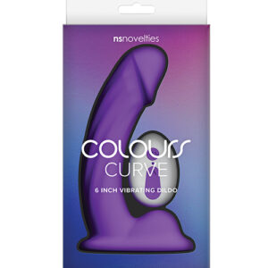 Colours Curve Vibrating 6" Dildo - Purple