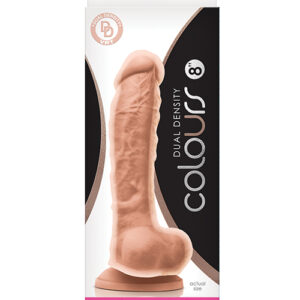 Colours Dual Density 8" Dildo - White