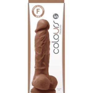 Colours Pleasures 5" Dildo w/Suction Cup - Brown