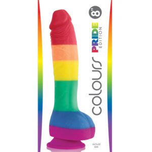 Colours Pride Edition 8" Dong w/Suction Cup