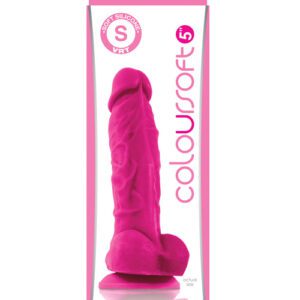 ColourSoft 5" Silicone Soft Dildo - Pink