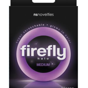 Firefly Halo Medium Cockring - Purple