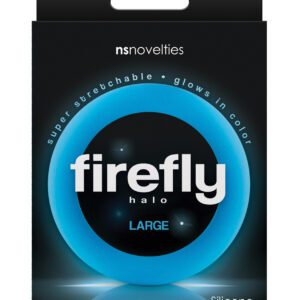 Firefly Halo Large Cockring - Blue