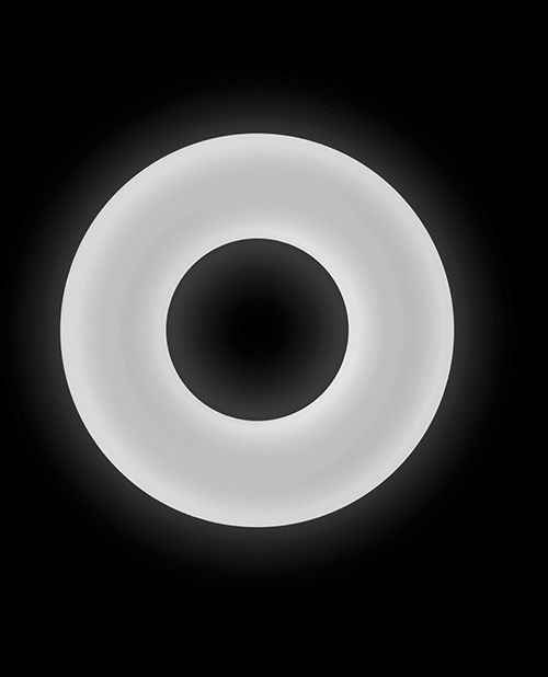 Firefly Glow in the Dark Bubble Cock Ring - Medium, White - Image 4