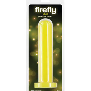 Firefly Thrill Glow in the Dark Dildo - Large - Yellow