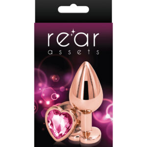 Rear Assets Rose Gold Heart Medium - Pink