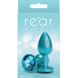 Rear Assets Small w/Teal Gem - Iridescent Teal