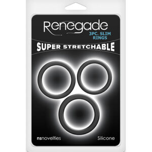 Renegade Slim Cock Rings - Black