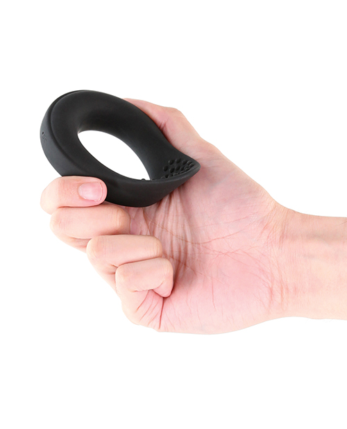 Renegade Slider Vibrating Cock Ring - Black - Image 4