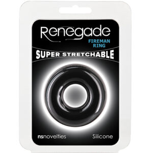 Renegade Fireman Cock Ring - Medium Black