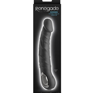 Renegade Rimmer Vibrating Dong w/Handle - Black