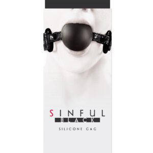 Sinful Soft Silicone Gag - Black