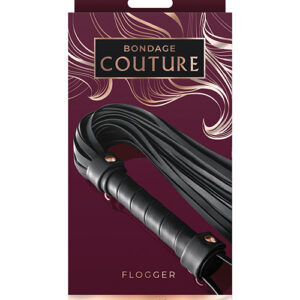 Bondage Couture Flogger - Black