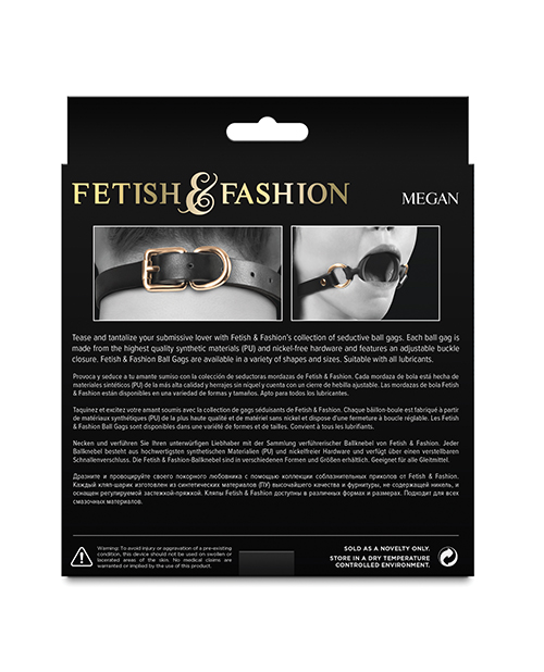 Fetish & Fashion Megan Ball Gag - Black - Image 3