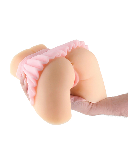 Barely Legal Senna Skirted Pussy & Anal Stroker - White - Image 4