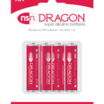 Dragon Alkaline Batteries - AA Pack of 4