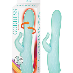 Goddess Heat-up & Rotating Vibrator - Aqua