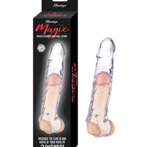Magic 6.5" Penis Extender & Ball Strap - Clear