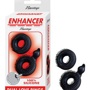 Enhancer Dual Love Rings - Black