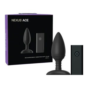 Nexus Ace Remote Control Butt Plug Small - Black