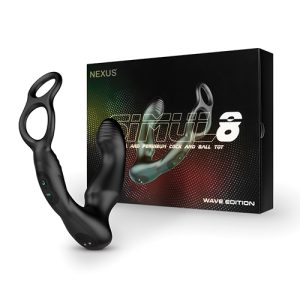 Nexus Simul8 Wave Dual Cock Ring Prostate Massage - Black