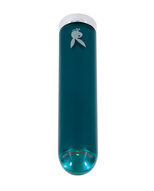 Playboy Pleasure Emerald Bullet Vibrator - Deep Teal - Image 4