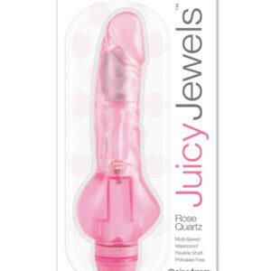 Juicy Jewels Rose Quartz Vibrator - Pink