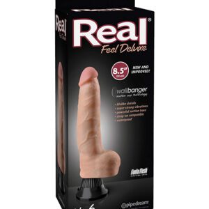 Real Feel Deluxe No. 6 8.5" Vibe Waterproof - Flesh