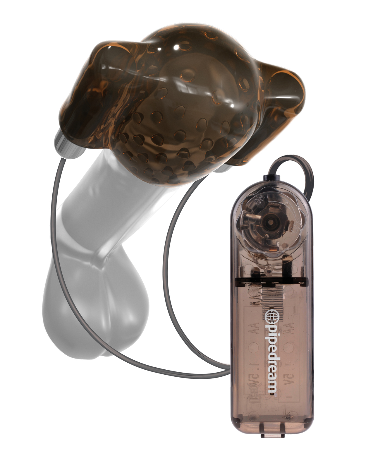 Classix Dual Vibrating Head Teaser - Black/Smoke - Image 3