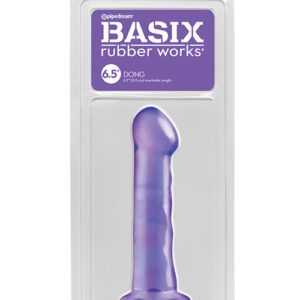 Basix Rubber Works 6.5" Dong - Purple