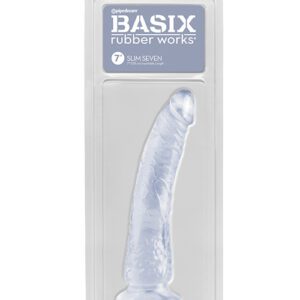 Basix Rubber Works 7" Slim Dong - Clear